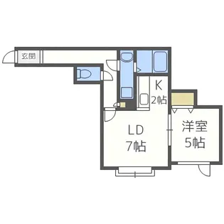 グラウディ・レビジョンIII【102号室】の間取り