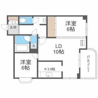 メゾンドブーケパーク【6階】の間取り