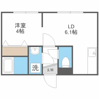 Fill Rise【201号室】の間取り