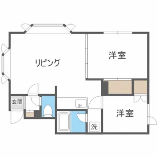レジデンスやまいち パート1【201号室】の間取り