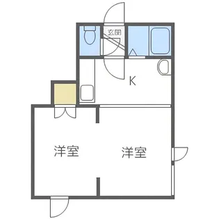 キラメック円山表参道II【302号室】の間取り