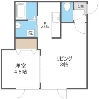 月寒パークヴィラ【1階】の間取り