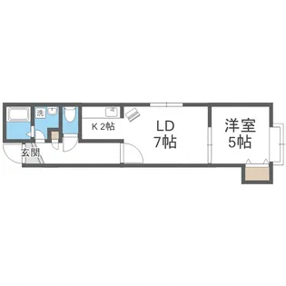 フロルドゥコルザII【201号室】の間取り