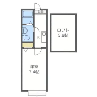 メゾン・ド・ソレイユII【2階】の間取り