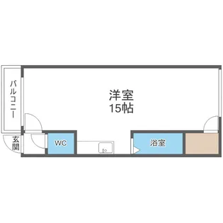 CASADUQUW平岸(カサデューク平岸)【56-301号室】の間取り