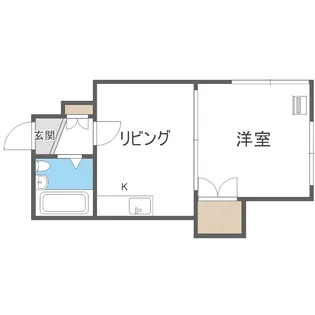 ノースコート白石【4階】の間取り
