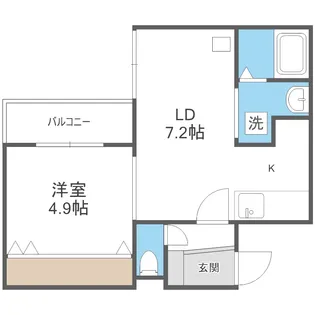 プリマベーラ南平岸【4階】の間取り