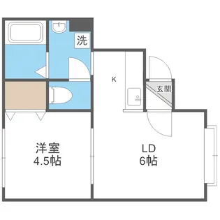 フェリックス中島公園【101号室】の間取り