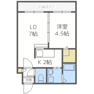 サンコート本郷通【2階】の間取り