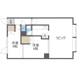 瀬比亜館セゾンI【202号室】の間取り