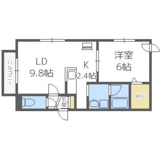 NORD FIUME南7条【4階】の間取り