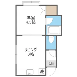MAPLEHILLS南郷【203号室】の間取り