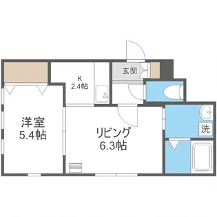 ブリリアントR【4階】の間取り