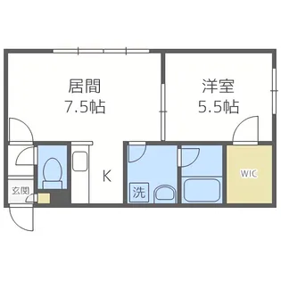 ステージノア東札幌【102号室】の間取り