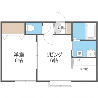 コーポ川村【301号室】の間取り