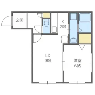 AKT月寒中央【1階】の間取り