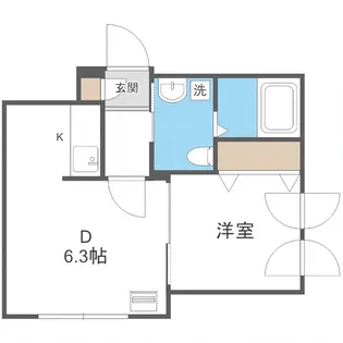 ティラ学園前【301号室】の間取り