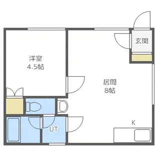 ハイムリバージュB棟【202号室】の間取り