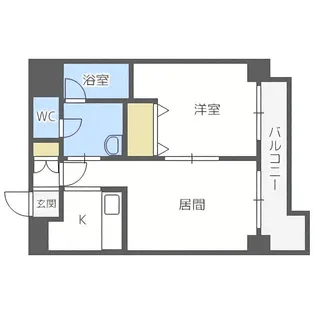 ensoleille山鼻【5階】の間取り