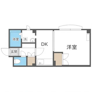 シティハウス南郷17【401号室】の間取り