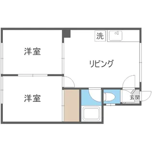 ハイデンス平岸416【108号室】の間取り