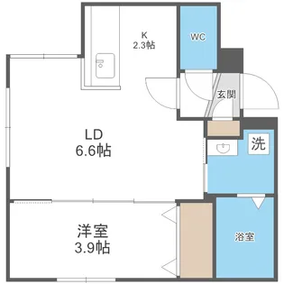 Activat南郷13丁目スクエア(アクティベイト)【1階】の間取り