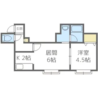 エリート【202号室】の間取り