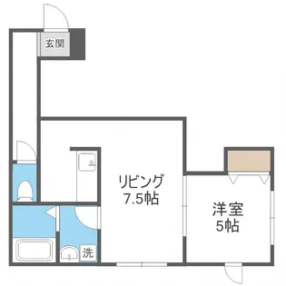 ピースハーモニー南郷A棟【105号室】の間取り