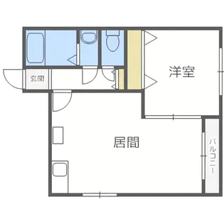 コーポ第二白楊【303号室】の間取り