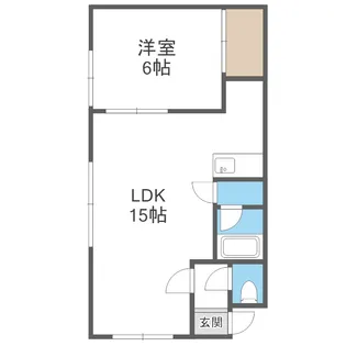 バッフ・ビューティー【205号室】の間取り