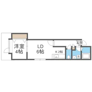 ベストハウス月寒【2階】の間取り