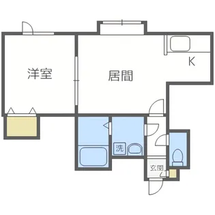 1LDKの間取り画像