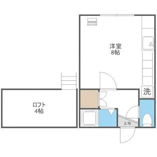 ナウパレスNo.7【203号室】の間取り