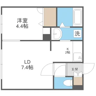 ラフィナート澄川【4階】の間取り