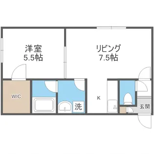 ステージノア東札幌【201号室】の間取り