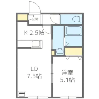Parente Nango15(パレンテ ナンゴウ15)【4階】の間取り