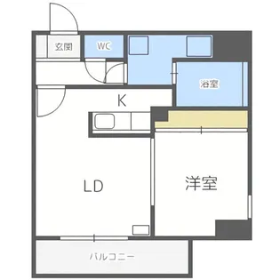 パルティーレ平岸【8階】の間取り