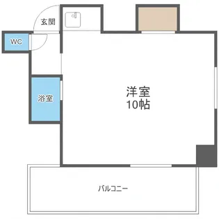 ユニバーシティコート平岸【3階】の間取り