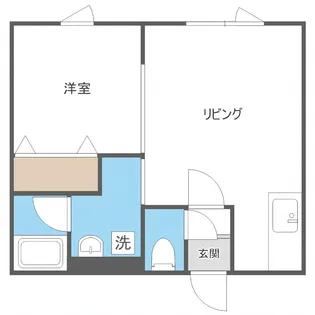 キラメック白石駅前【303号室】の間取り
