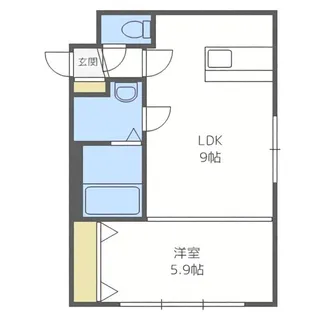 K&M【4階】の間取り