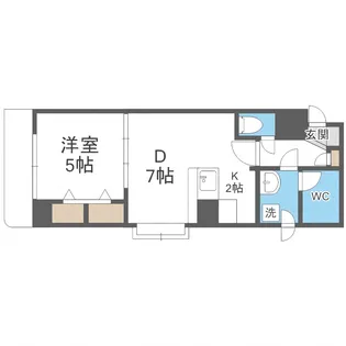 ノースパレス本郷通【313号室】の間取り