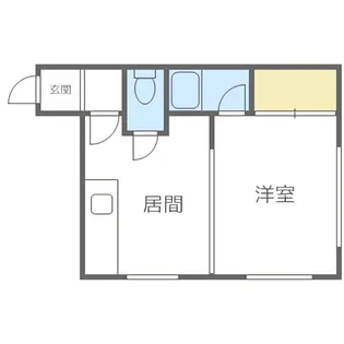 プライマリハウス【105号室】の間取り