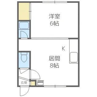 ベルメゾン栄通【105号室】の間取り