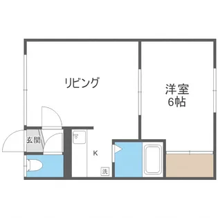 サンハイツ美園【205号室】の間取り