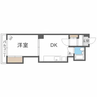 ビッグパレス白石【203号室】の間取り