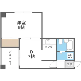 サンクレストケイアイ【307号室】の間取り