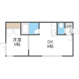 マインハイム【102号室】の間取り
