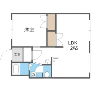 レジデンスふれあい【403号室】の間取り