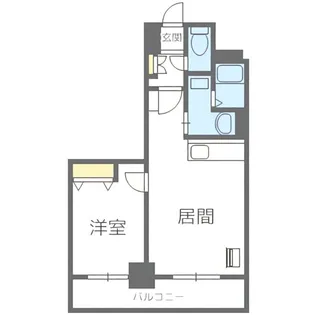 マリンヒルズ月寒【402号室】の間取り
