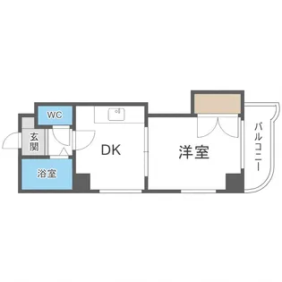 プレジール山鼻【610号室】の間取り